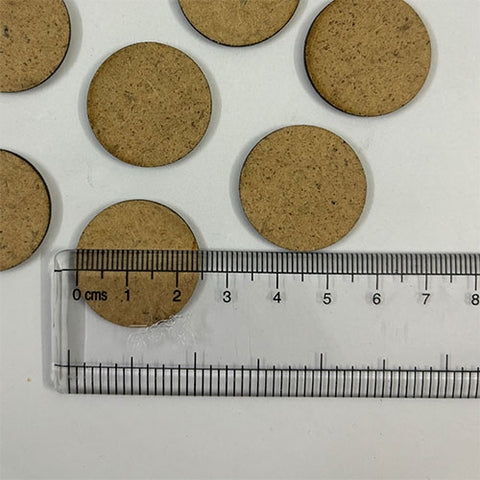 1 Inch Round MDF Cutout