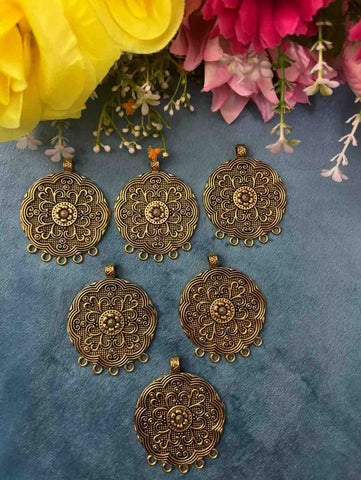 oxidised pendant 7 - 1 Piece