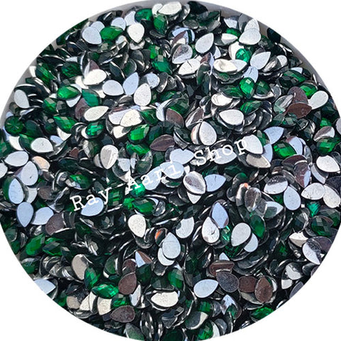 3 x 5 Thilagam Dark Green Kundan - 10 gm