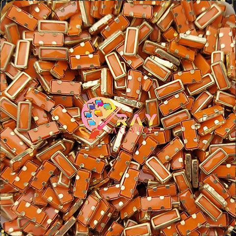 Orange 3x7 Rectangle Mat Stones