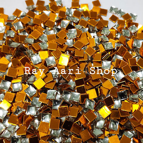 4 x 4 Square Foil Stone white - 10gm