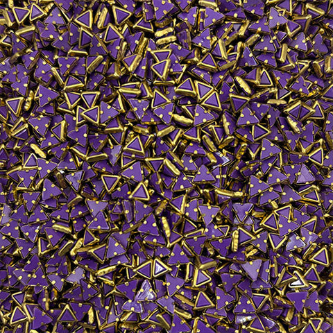 Violet Triangle Mat Stones