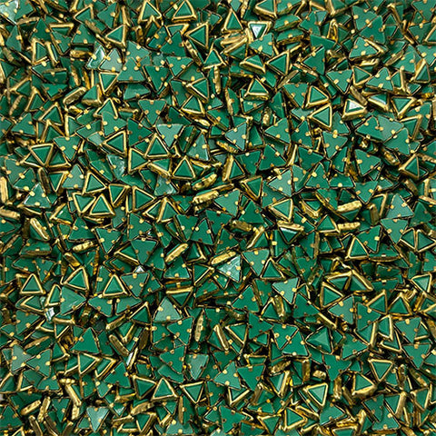Rama Green Triangle Mat Stones