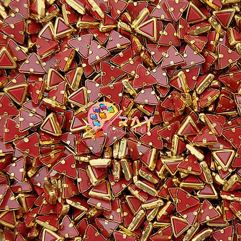 Red Triangle Mat Stones