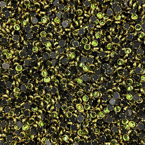 Light Green 4mm Round Glossy Stones
