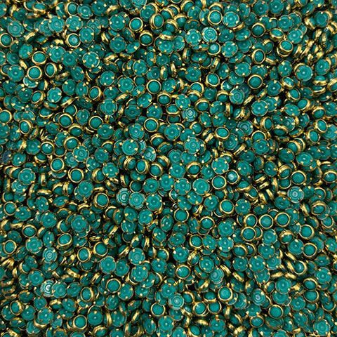 Rama Green 4mm Round Mat Stones