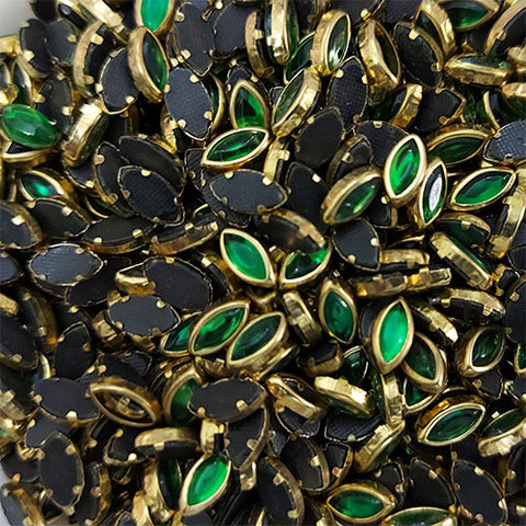 Dark Green 8K Eye Glossy Stones