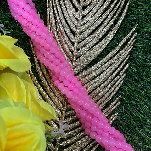 Baby Pink Jelly Beads - 1 Line