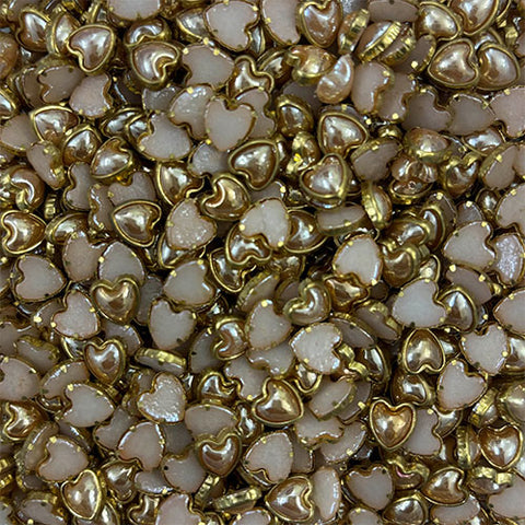 Ceramic Gold Heart