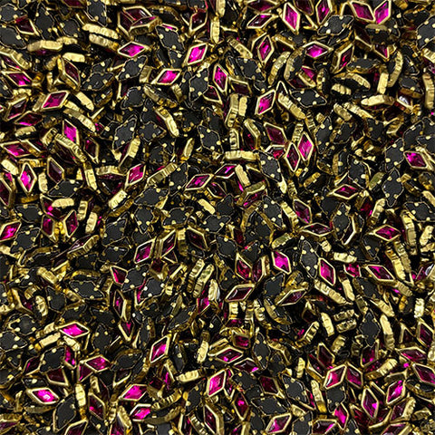 Rani Pink Diamond Glossy Stones