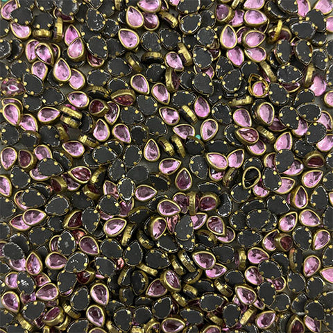 Baby Pink Drop Glossy Stones