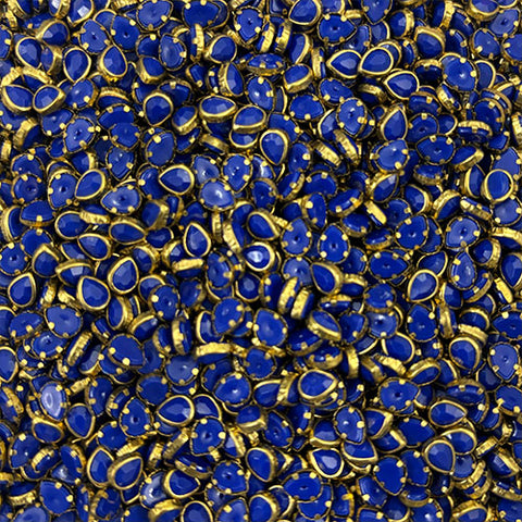 Dark Blue Drop Mat Stones