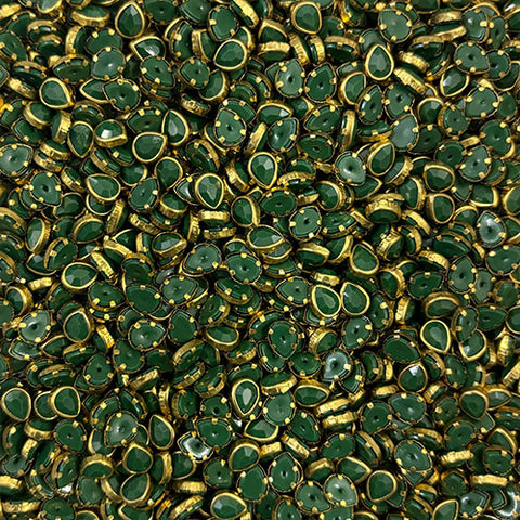 Dark Green Drop Mat Stones