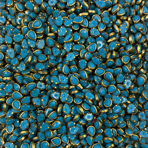 Sky Blue Drop Mat Stones