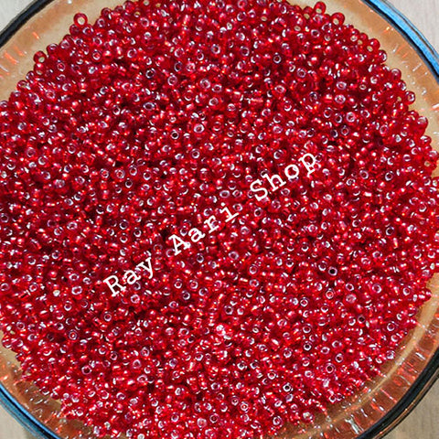 Red Glass Beads