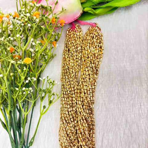 Wheat Bead Bright Gold
