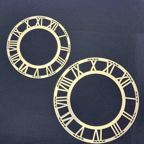 Gold Acrylic Roman Number Clock Frame