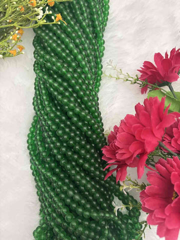 Dark Green ICE Beads - 1 Line