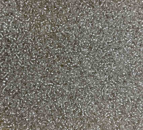 silver line Glass Beads