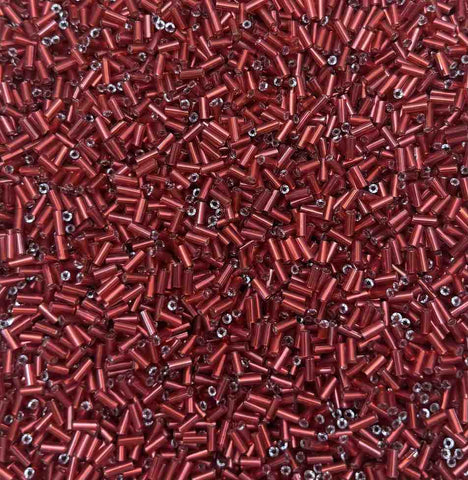 Red Tube Beads