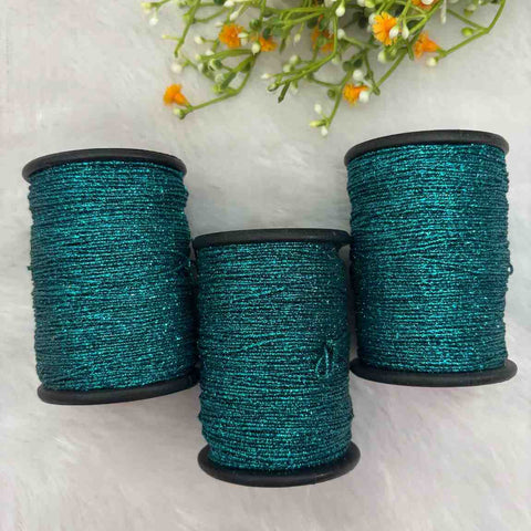 Rama Green Glitter Zari - 1 Piece