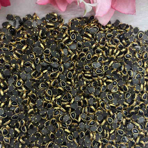 Black Drop Glossy Stones
