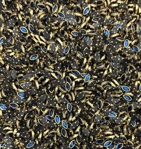 Navy Blue 6K Glossy Stones