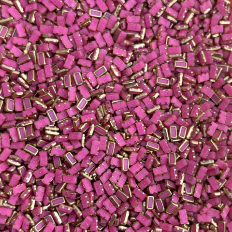Baby Pink 2x5 Rectangle Mat Stones