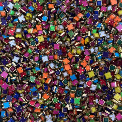 Square Mat Mixed Stones