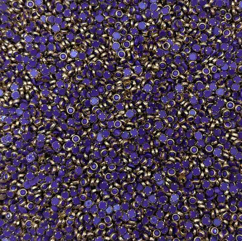 Violet 3mm Round Mat Stones