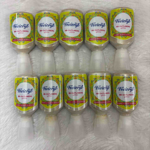 3D outliner Glitter Gold
