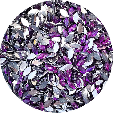 Violet Kundan Stone Eye - 10gm