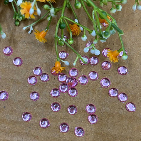 Baby pink Kundan Stone Round