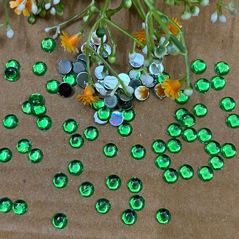 Light Green Kundan Stone Round