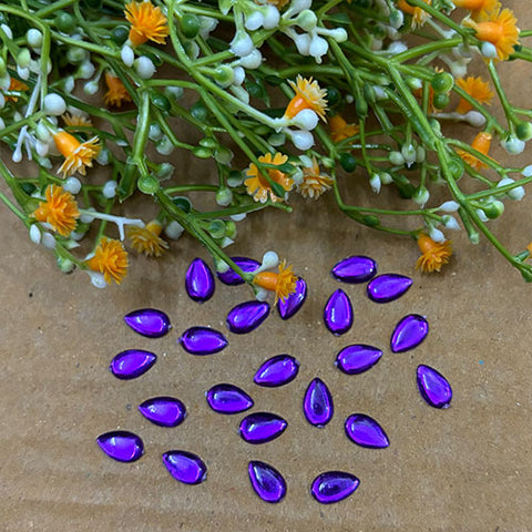 Violet Kundan Stone Thilagam