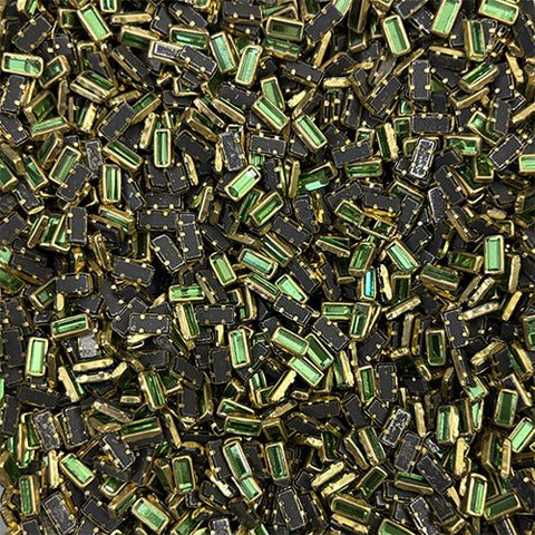 Light Green 3 x 7 Glossy Stones