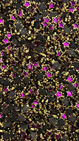 Rani Pink Star Glossy Stones