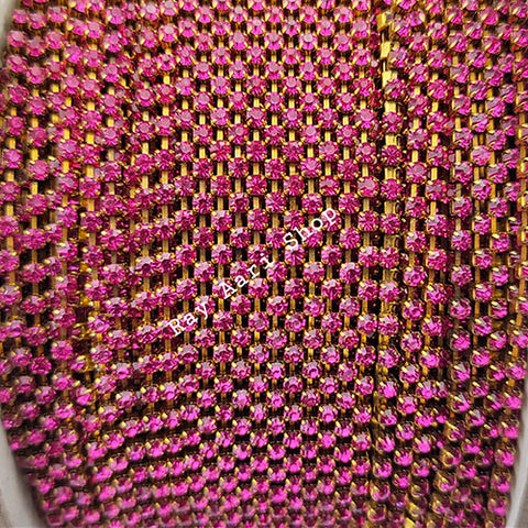 Stone Chain Rani Pink - 1 M