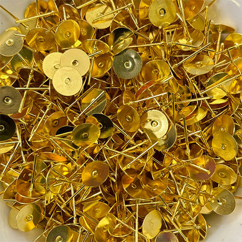8mm Stud Base Gold - 10 gm