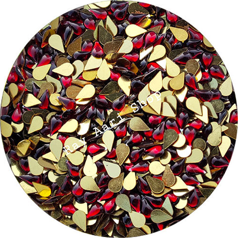 Red Thilagam Foil Stone - 10 gm