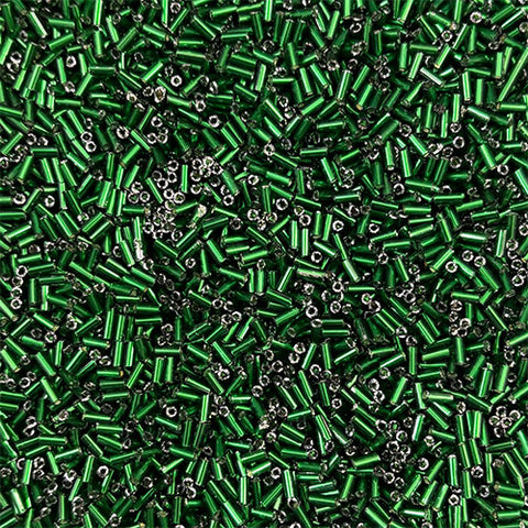 Dark Green Tube Bead