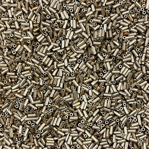 Gold Mat Tube Bead