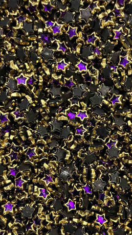 Voilet Star Glossy Stones