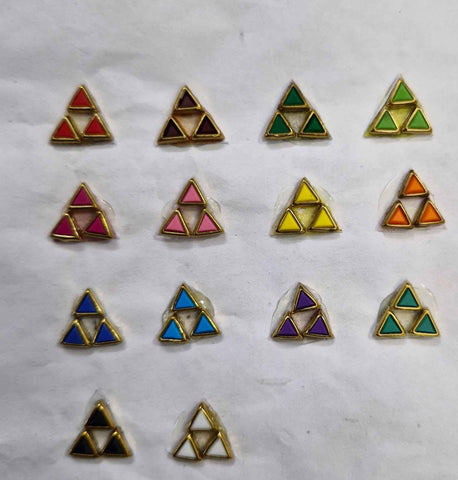 Triangle Mat Stones 10 GM Each 13 Colours