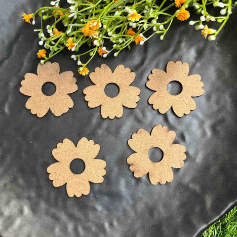 Flower MDF 5 Pieces