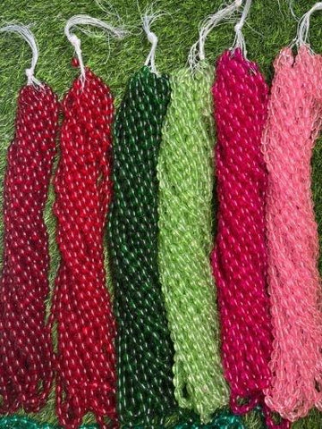 8 x 11 oval Glass Beads - 1 Line
