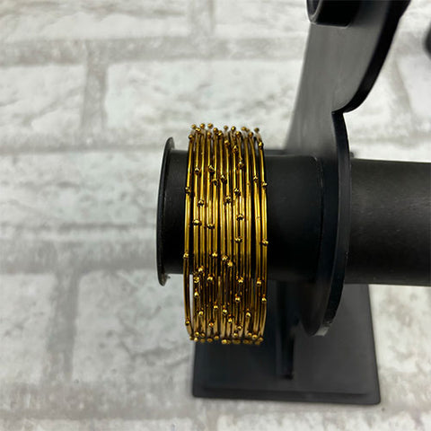 Dotted metal bangle - 1 Dozen