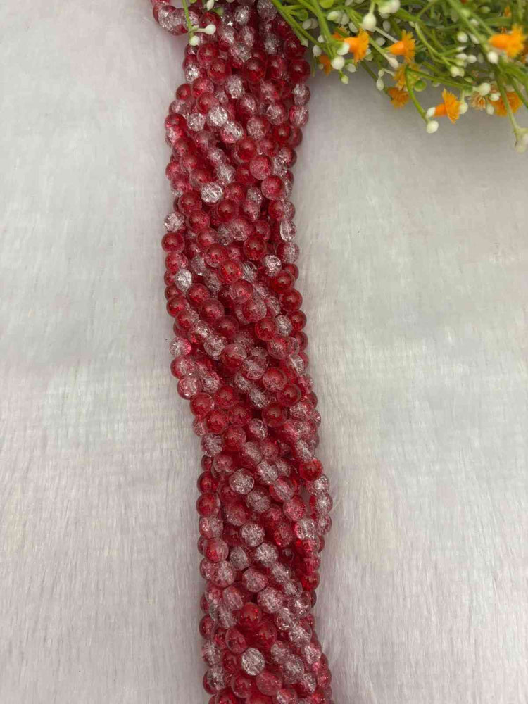 Crackle Beads D7 - 1 Line