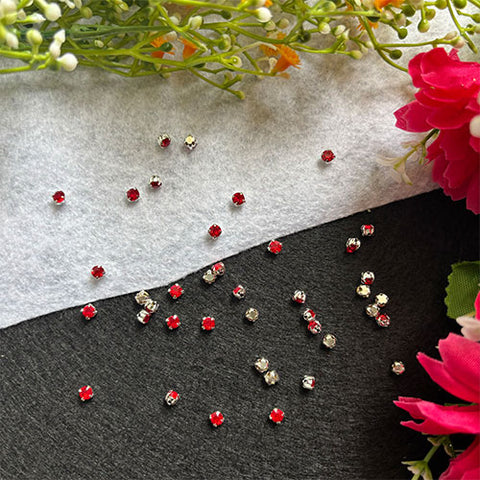 silver Base 18ss Crystal Red - 10 gm