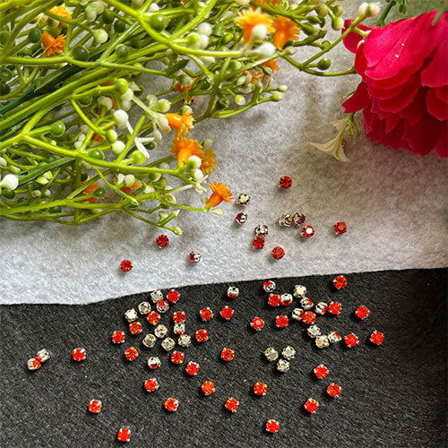 silver Base 18ss Crystal Orange - 10 gm